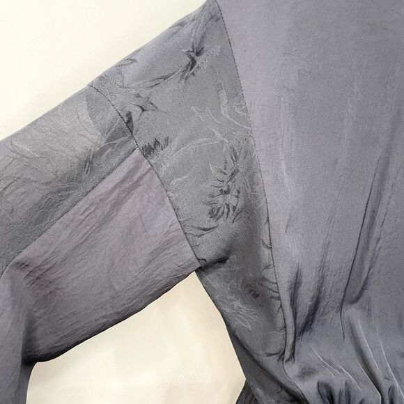 Vince Mixed Media Silk Midi Dress - Picture 9 of 10